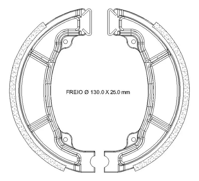 ZAPATAS DE FRENO FRAS-LE FMSH00806 - LH/806-CP