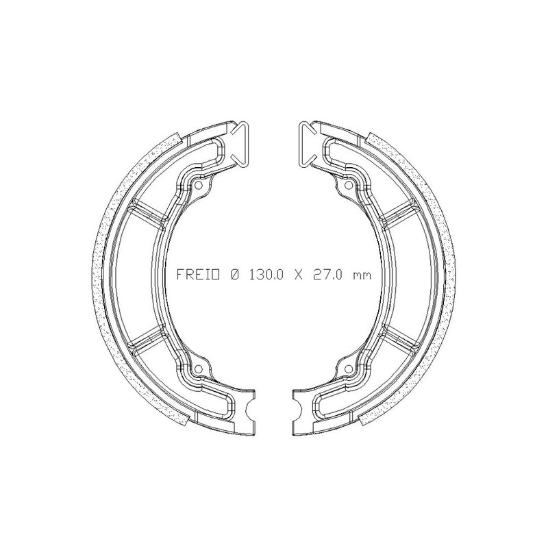 ZAPATAS DE FRENO FRAS-LE FMSH00822 - LY/822-CP