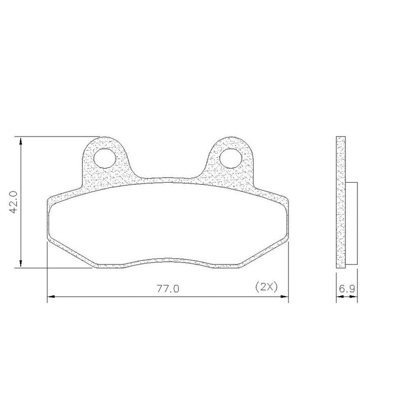 PASTILLA DE FRENO FRAS-LE - FMPD00866 - PD/866