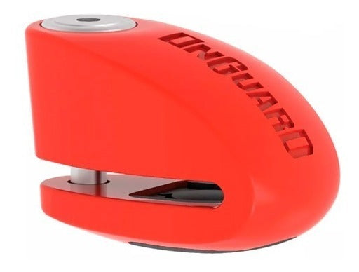 TRABA DISCO C/ALARMA 120DB 8257 NARANJA FLUOR 6MM